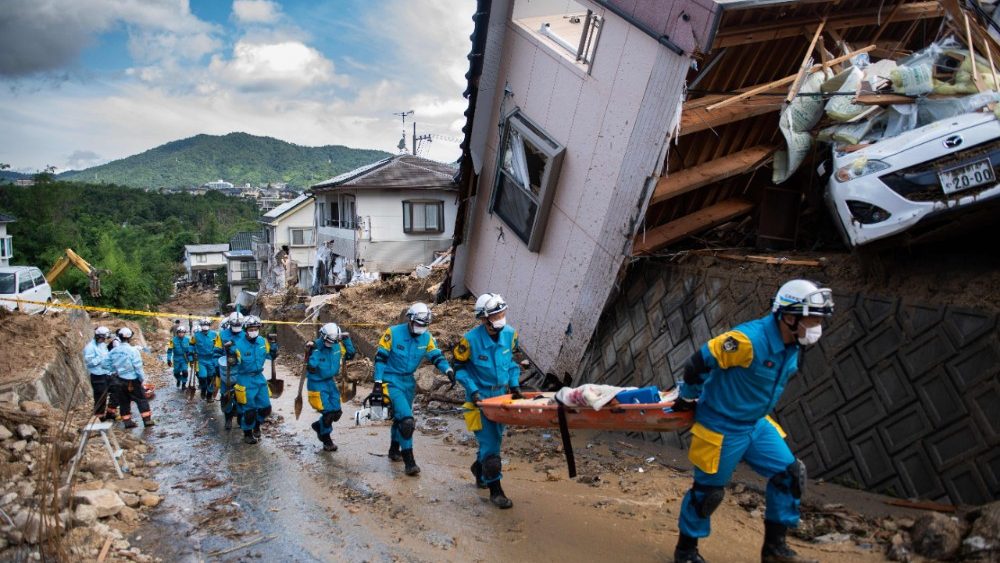 O pesar do Papa pelas vítimas das enchentes no Japão