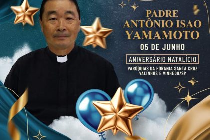 A Pastoral Nipo Brasileira e  Arquidiocese de Campinas parabeniza o querido padre Isao pelo seu natalício