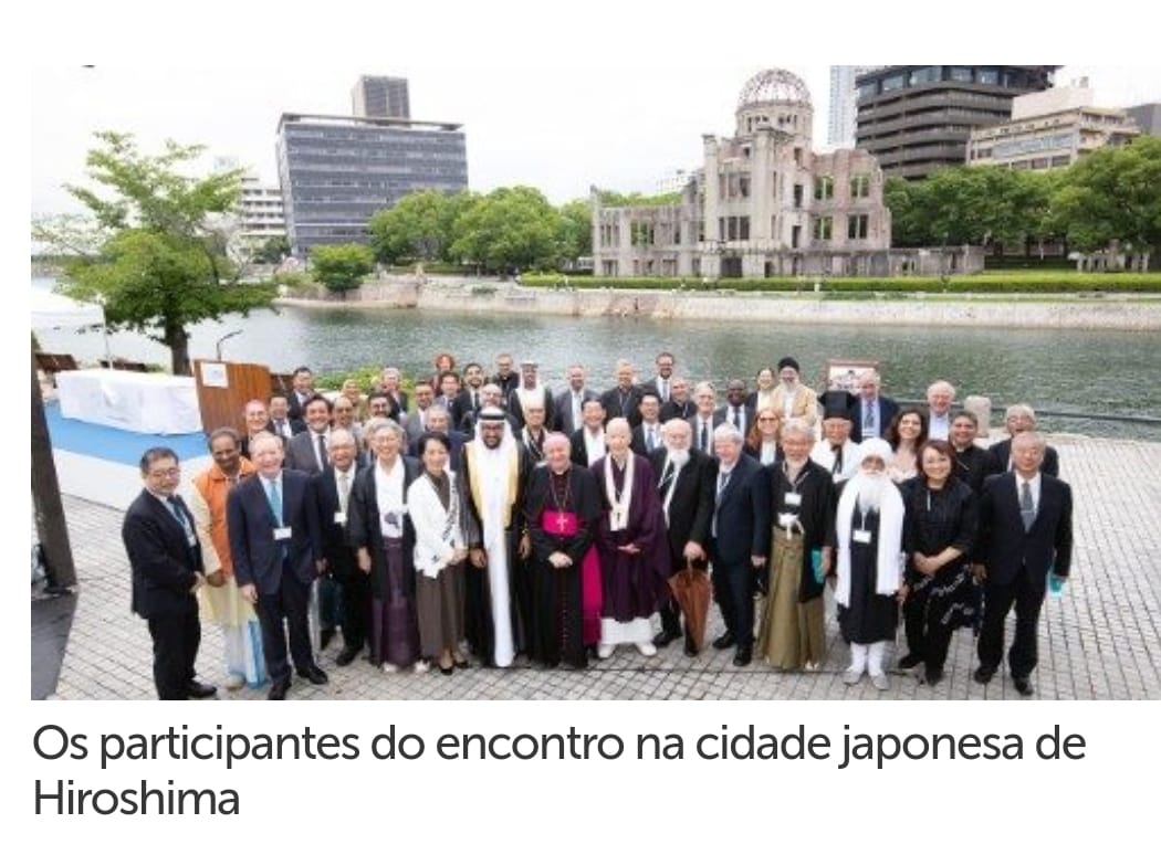 Papa Francisco envia mensagem a encontro de líderes religiosos em Hiroshima, no Japão, que visa promover o desenvolvimento ético da inteligência artificial.